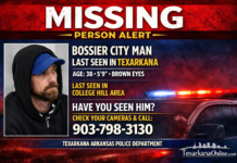 TAPD releases new photo of missing Bossier City man last seen in Texarkana