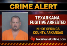 Texarkana fugitive arrested in Hot Springs County, Arkansas
